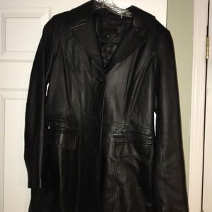 Wilson black leather jacket